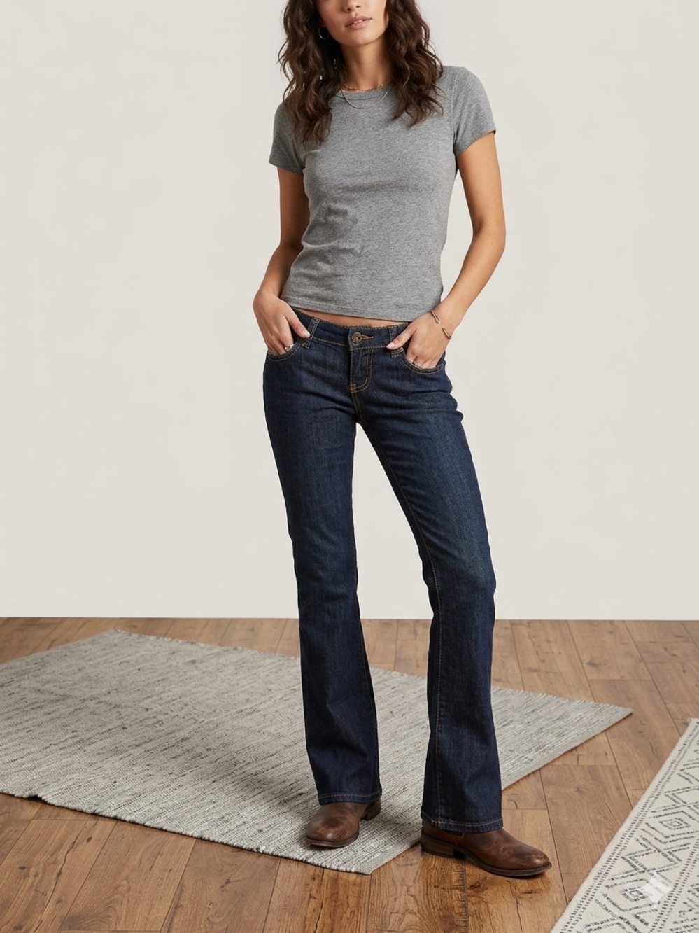 Billabong Women's Dark Blue Bootcut Jeans